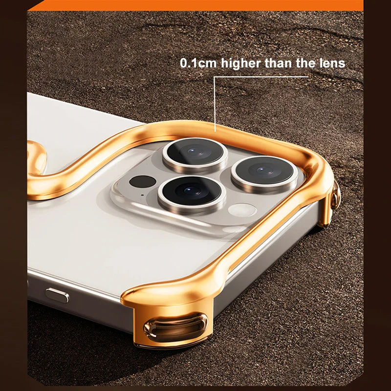 Metal Alloy Frameless  iPhone Case - Wholesalus