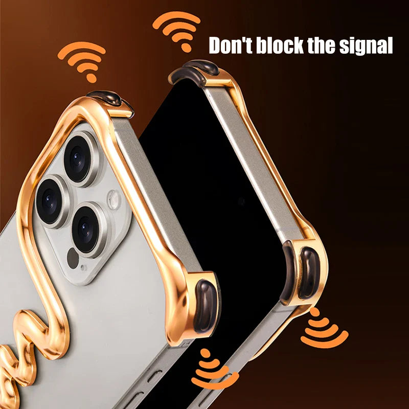 Metal Alloy Frameless  iPhone Case - Wholesalus