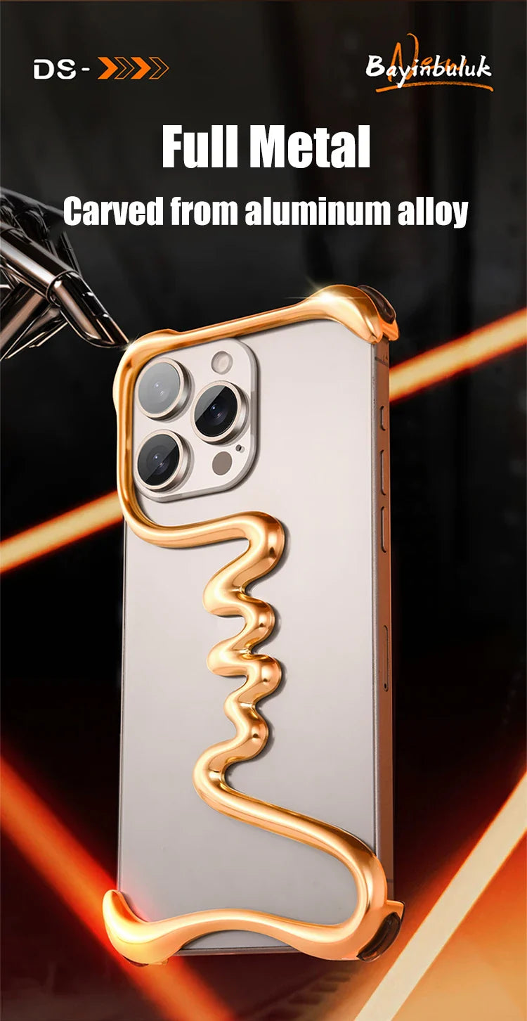 Metal Alloy Frameless  iPhone Case - Wholesalus