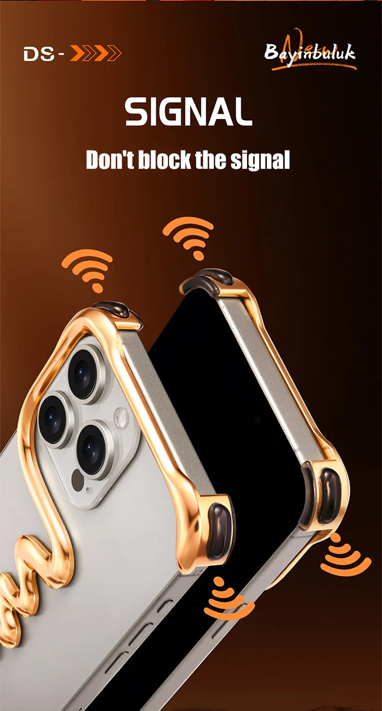 Metal Alloy Frameless  iPhone Case - Wholesalus