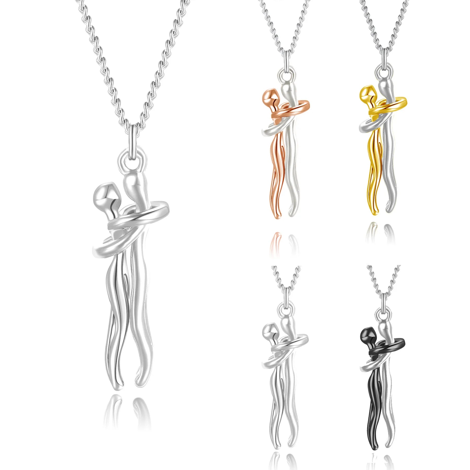 Fashion Hugging Pendant Necklace - Wholesalus