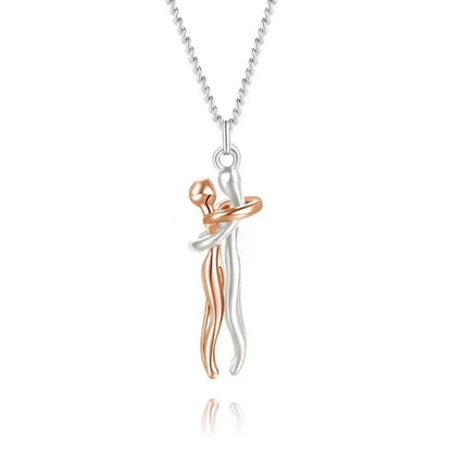 Fashion Hugging Pendant Necklace - Wholesalus