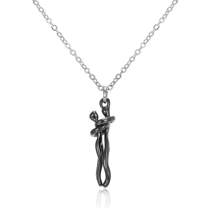 Fashion Hugging Pendant Necklace - Wholesalus
