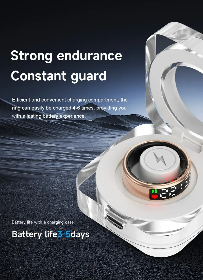 Smart LED Health Monitoring Ring - Wholesalus