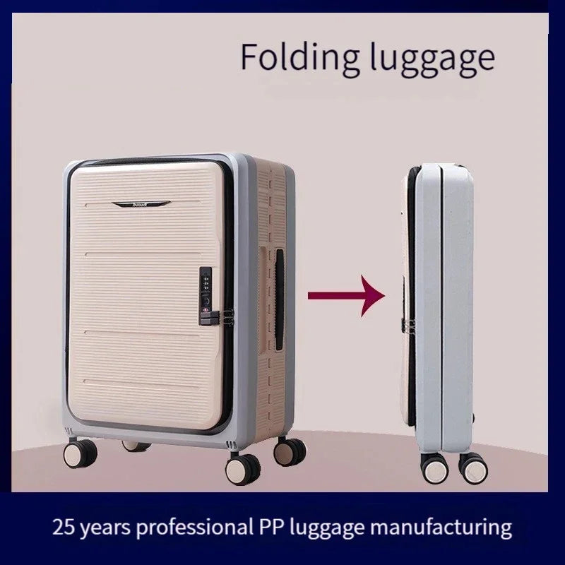 Foldable Space-Saving Travel Trolley - Wholesalus