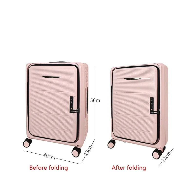 Foldable Space-Saving Travel Trolley - Wholesalus