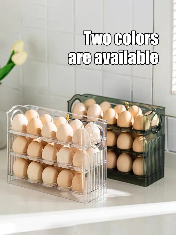 3-layer Flip Egg Storage Box - Wholesalus