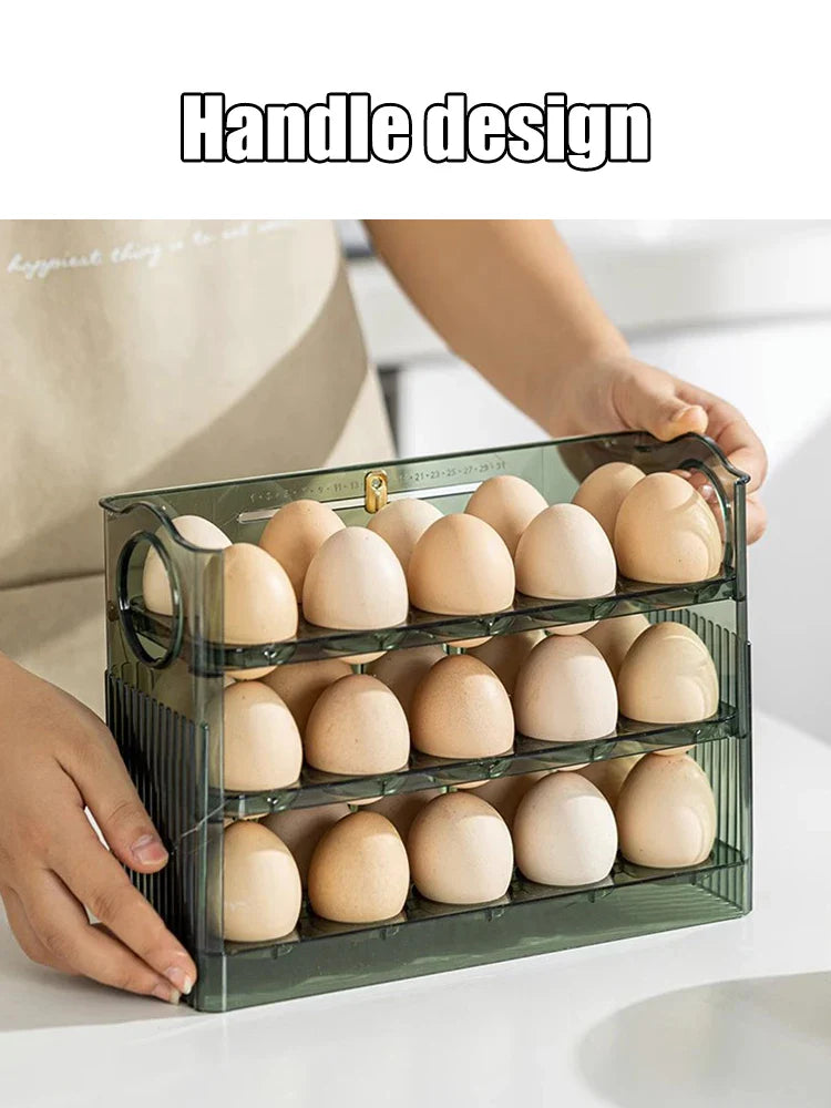 3-layer Flip Egg Storage Box - Wholesalus