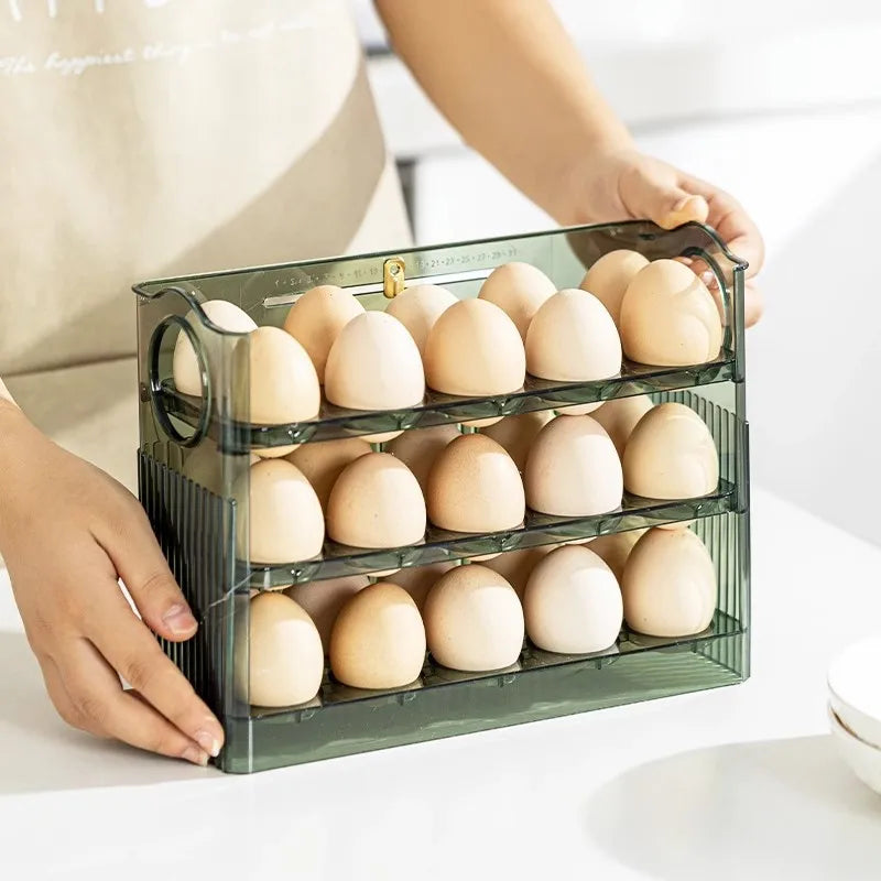 3-layer Flip Egg Storage Box - Wholesalus