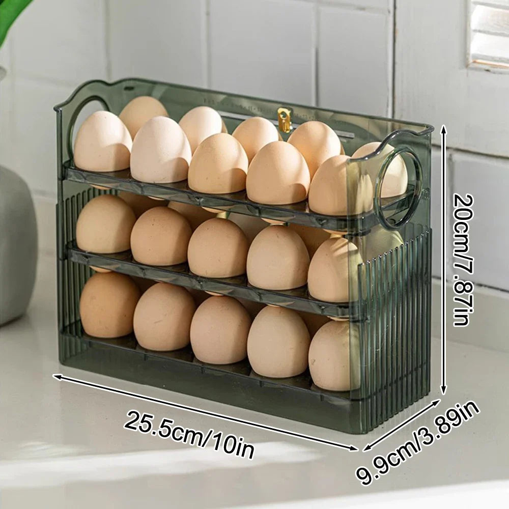 3-layer Flip Egg Storage Box - Wholesalus