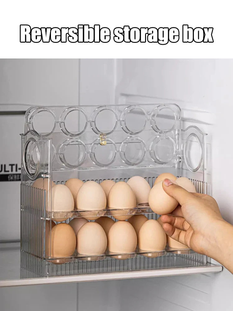 3-layer Flip Egg Storage Box - Wholesalus