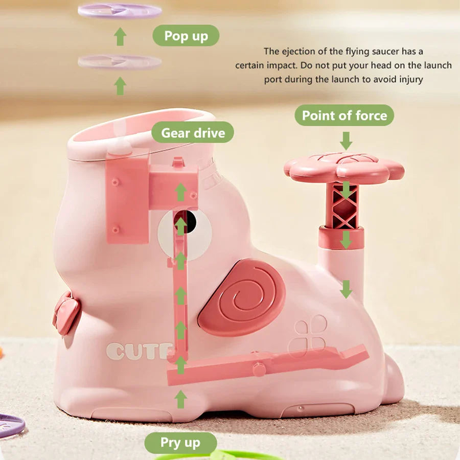 Flying Disc Launcher Toy - Wholesalus