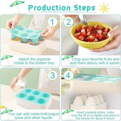 Home Ice Cream Popsicle Mold - Wholesalus