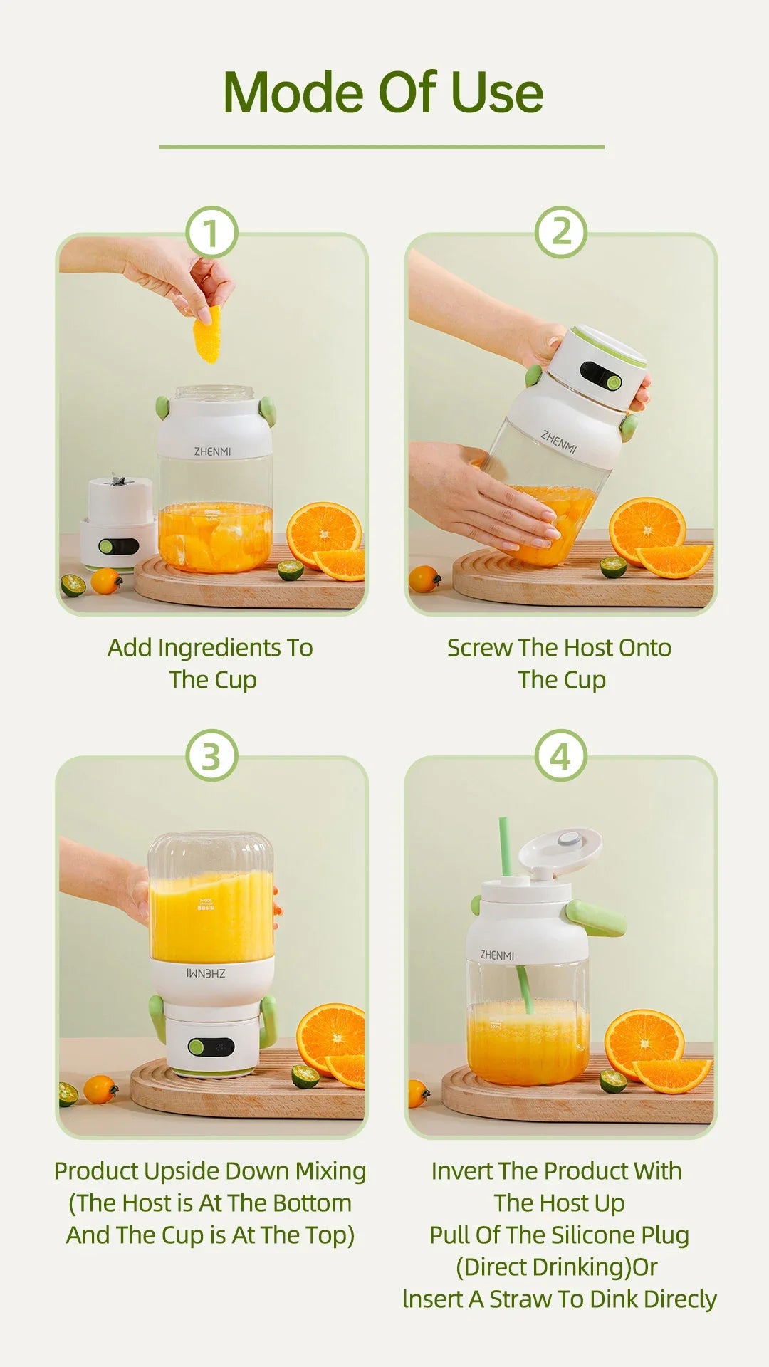 Rechargeable Portable Juicer - Wholesalus