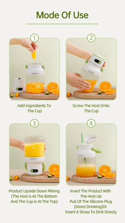 Rechargeable Portable Juicer - Wholesalus
