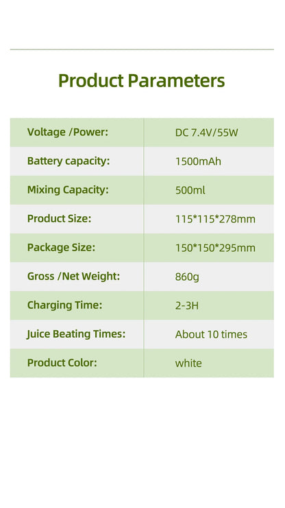 Rechargeable Portable Juicer - Wholesalus