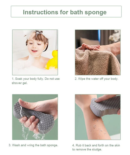Exfoliating Bath Scrubbing Sponge - Wholesalus