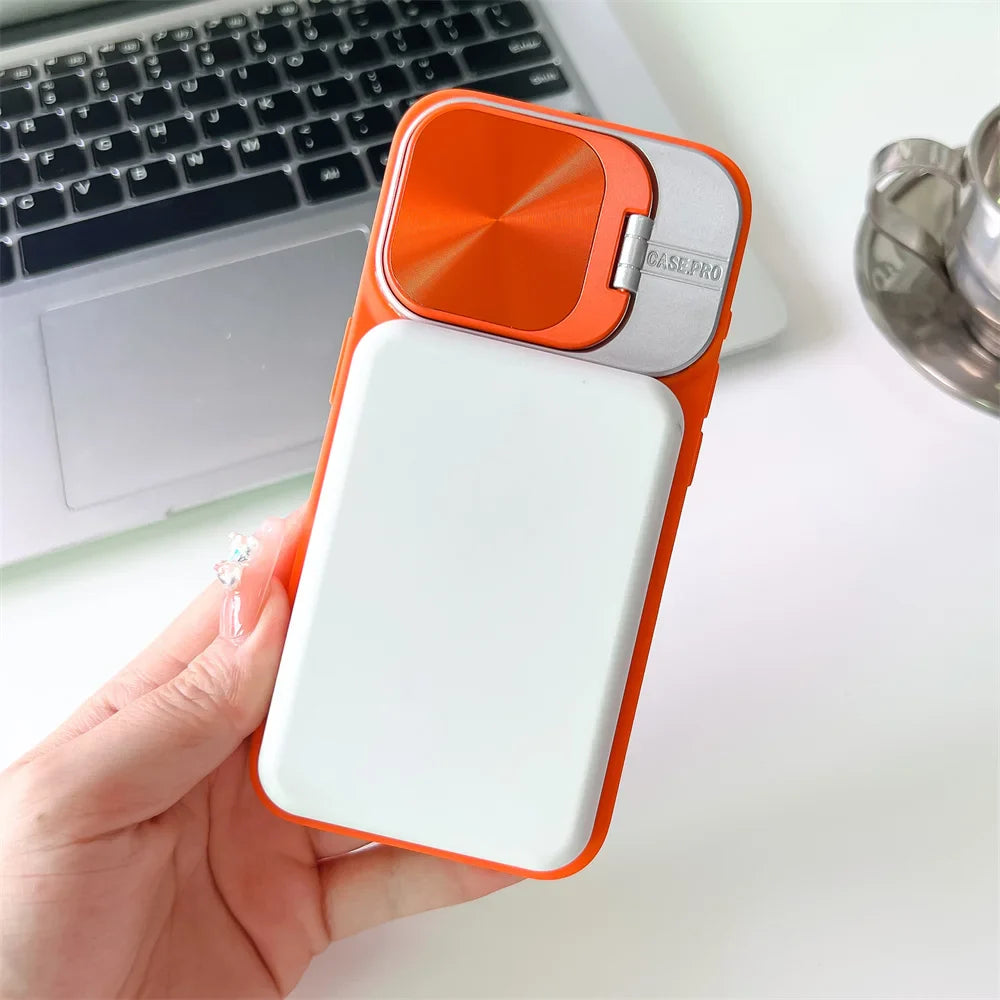 Magsafe Silicone Lens Flip IPhone Case - Wholesalus