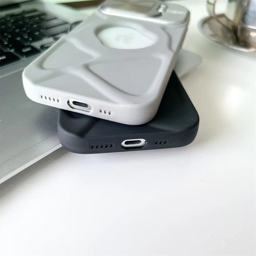 Magsafe Silicone Lens Flip IPhone Case - Wholesalus