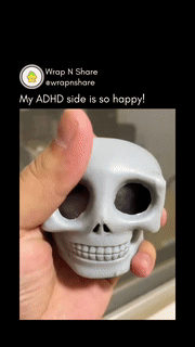Skull Head Squeeze Fidget Toy - Wholesalus