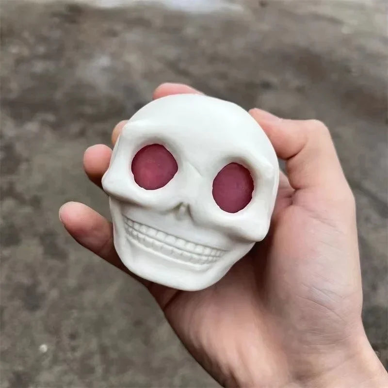 Skull Head Squeeze Fidget Toy - Wholesalus