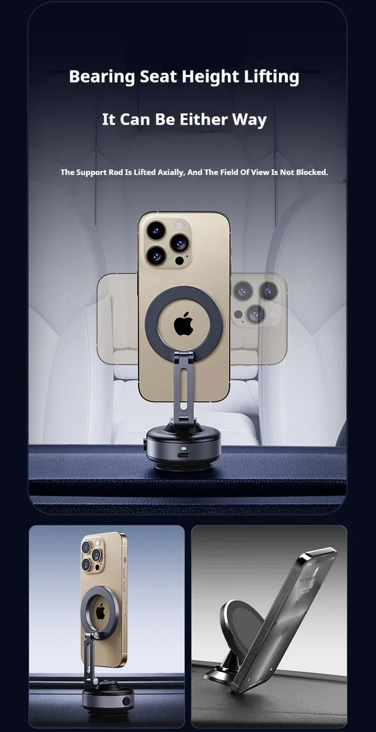 Magnetic Vacuum Adsorption Phone Holder - Wholesalus