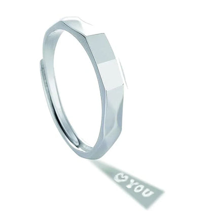 Adjustable Light Sculptured Couple Rings - Wholesalus