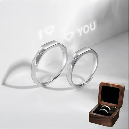 Adjustable Light Sculptured Couple Rings - Wholesalus