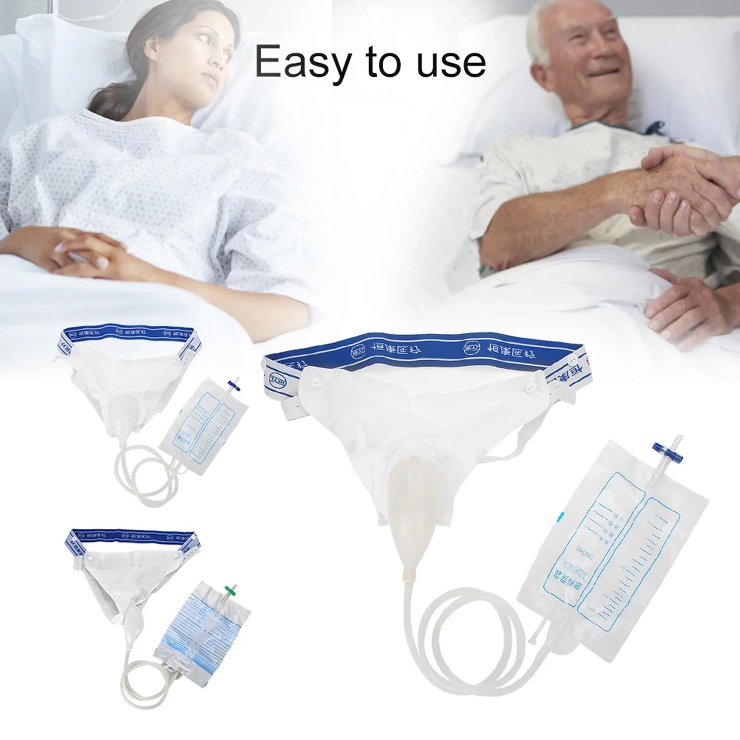 Silicone Adults Urine Collector with Catheter Bag - Wholesalus