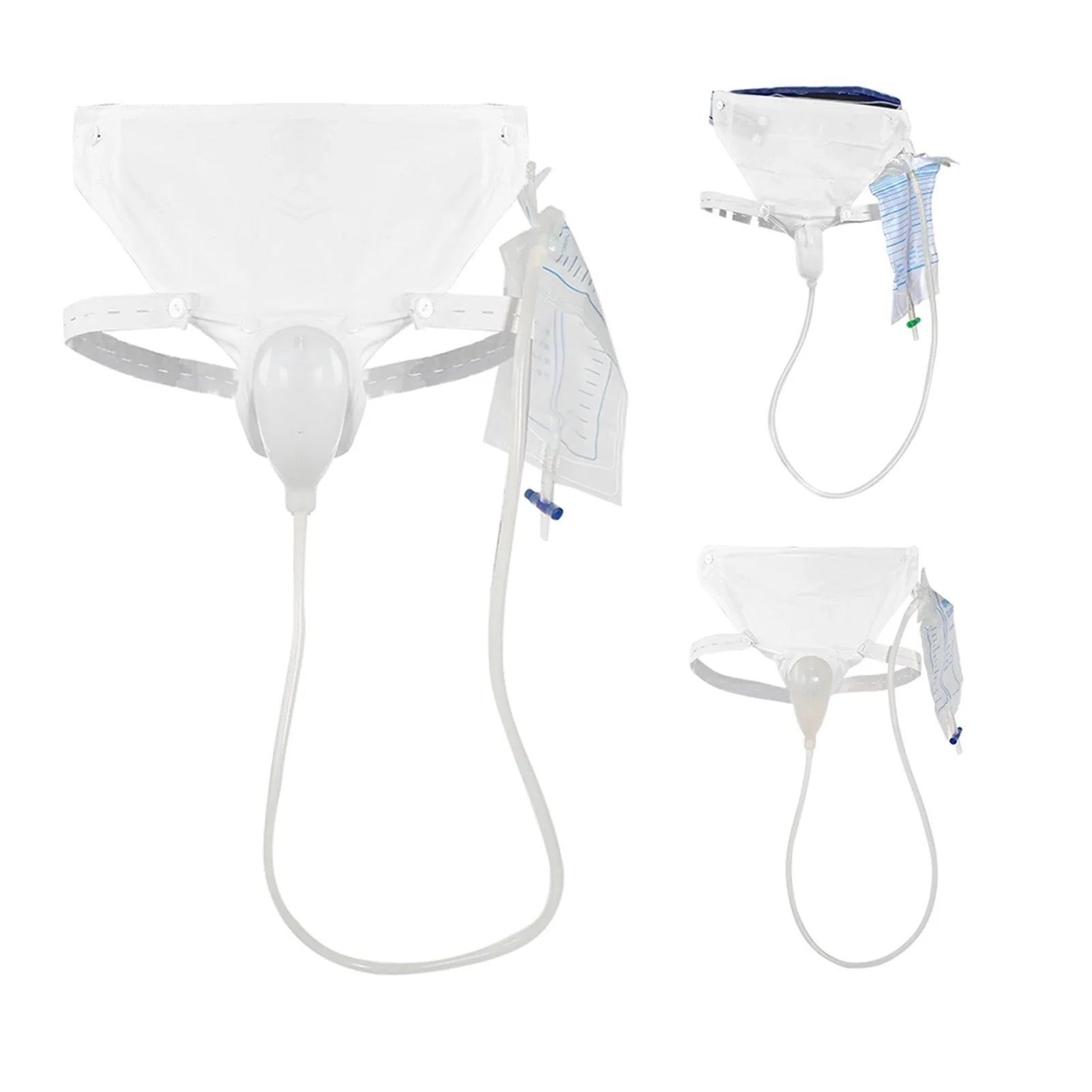 Silicone Adults Urine Collector with Catheter Bag - Wholesalus