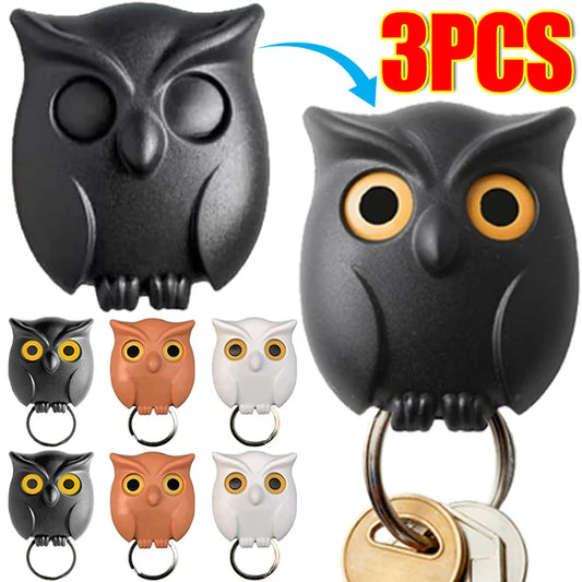 Self Adhesive Magnetic Owl Key Holder - Wholesalus