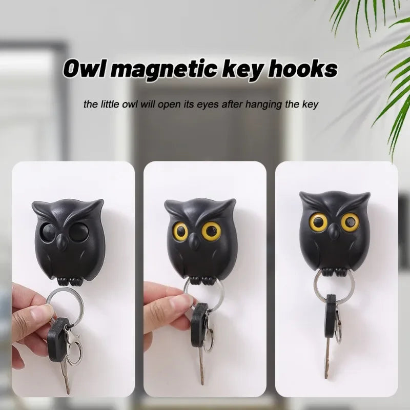 Self Adhesive Magnetic Owl Key Holder - Wholesalus