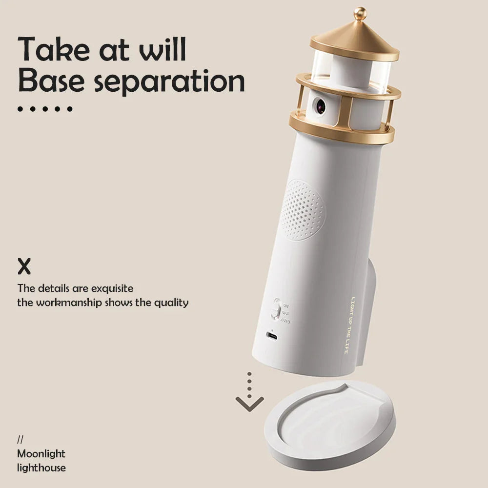 Lighthouse Moon Projection Room Decor - Wholesalus