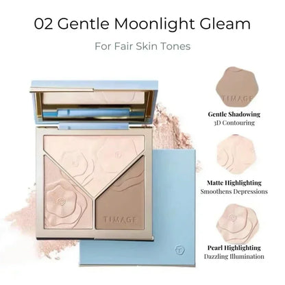 Three-Dimensional 3 in 1 Contouring Palette - Wholesalus