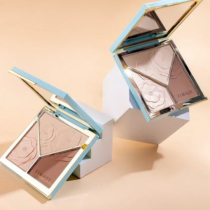 Three-Dimensional 3 in 1 Contouring Palette - Wholesalus
