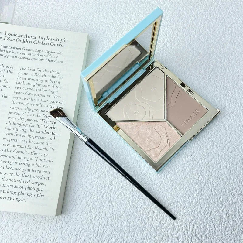 Three-Dimensional 3 in 1 Contouring Palette - Wholesalus
