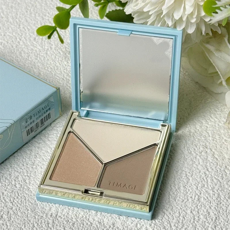 Three-Dimensional 3 in 1 Contouring Palette - Wholesalus