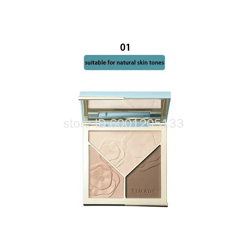 Three-Dimensional 3 in 1 Contouring Palette - Wholesalus