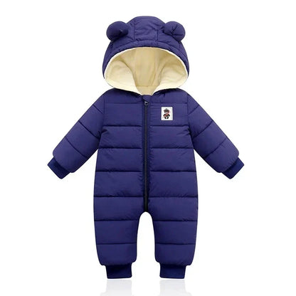 Baby Winter Hooded Jumpsuit - Wholesalus