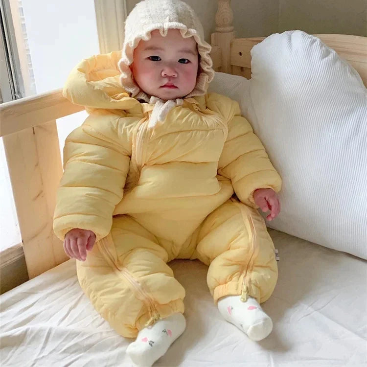 Baby Winter Hooded Jumpsuit - Wholesalus