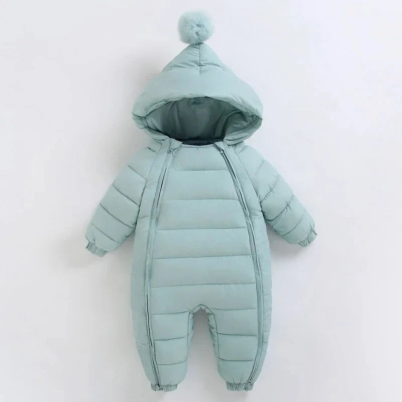 Baby Winter Hooded Jumpsuit - Wholesalus