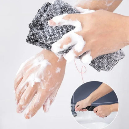 Exfoliating Shower Sponge Scrub Towel - Wholesalus