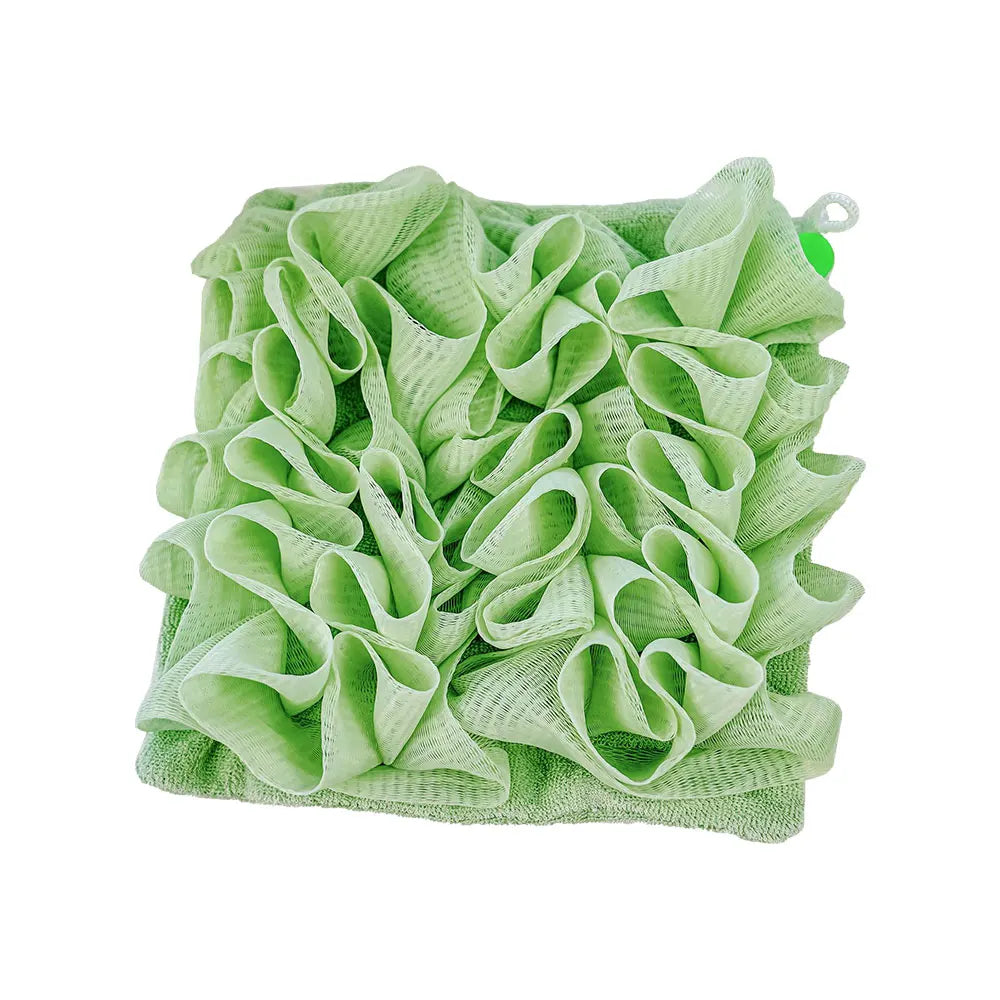 2-In-1 Exfoliating Mesh Shower Sponge - Wholesalus