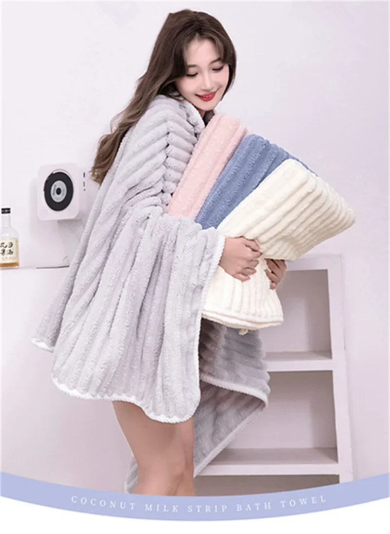 Quick Absorption Coral Plush Towel - Wholesalus