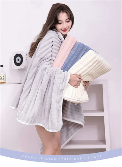 Quick Absorption Coral Plush Towel - Wholesalus