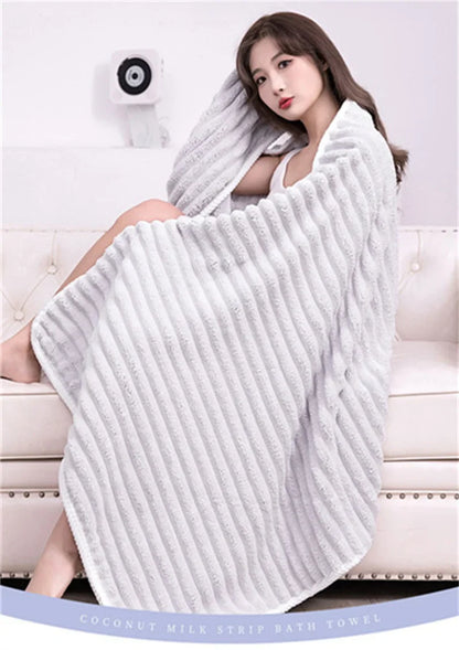 Quick Absorption Coral Plush Towel - Wholesalus