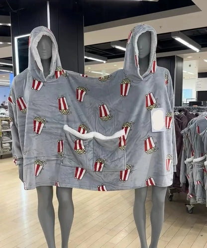 Couples Double Hooded Pullover - Wholesalus