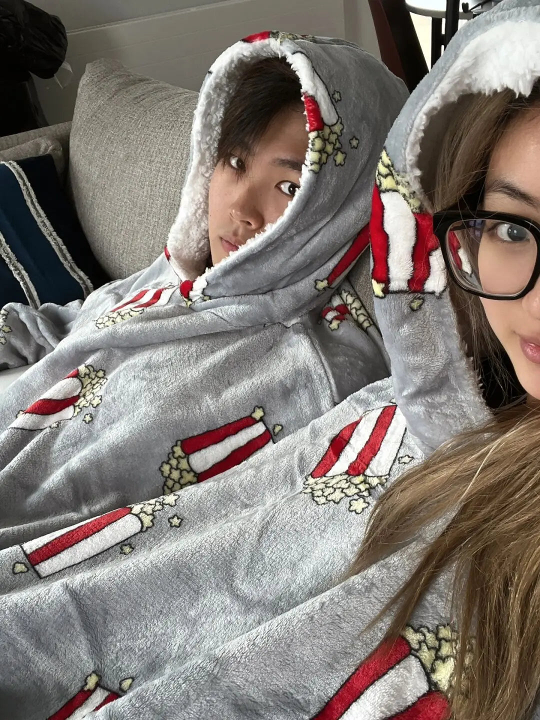 Couples Double Hooded Pullover - Wholesalus