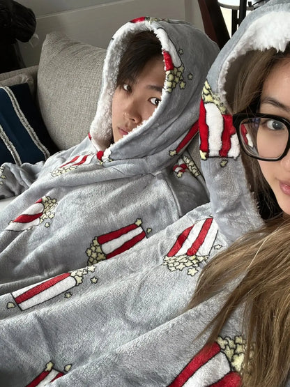 Couples Double Hooded Pullover - Wholesalus