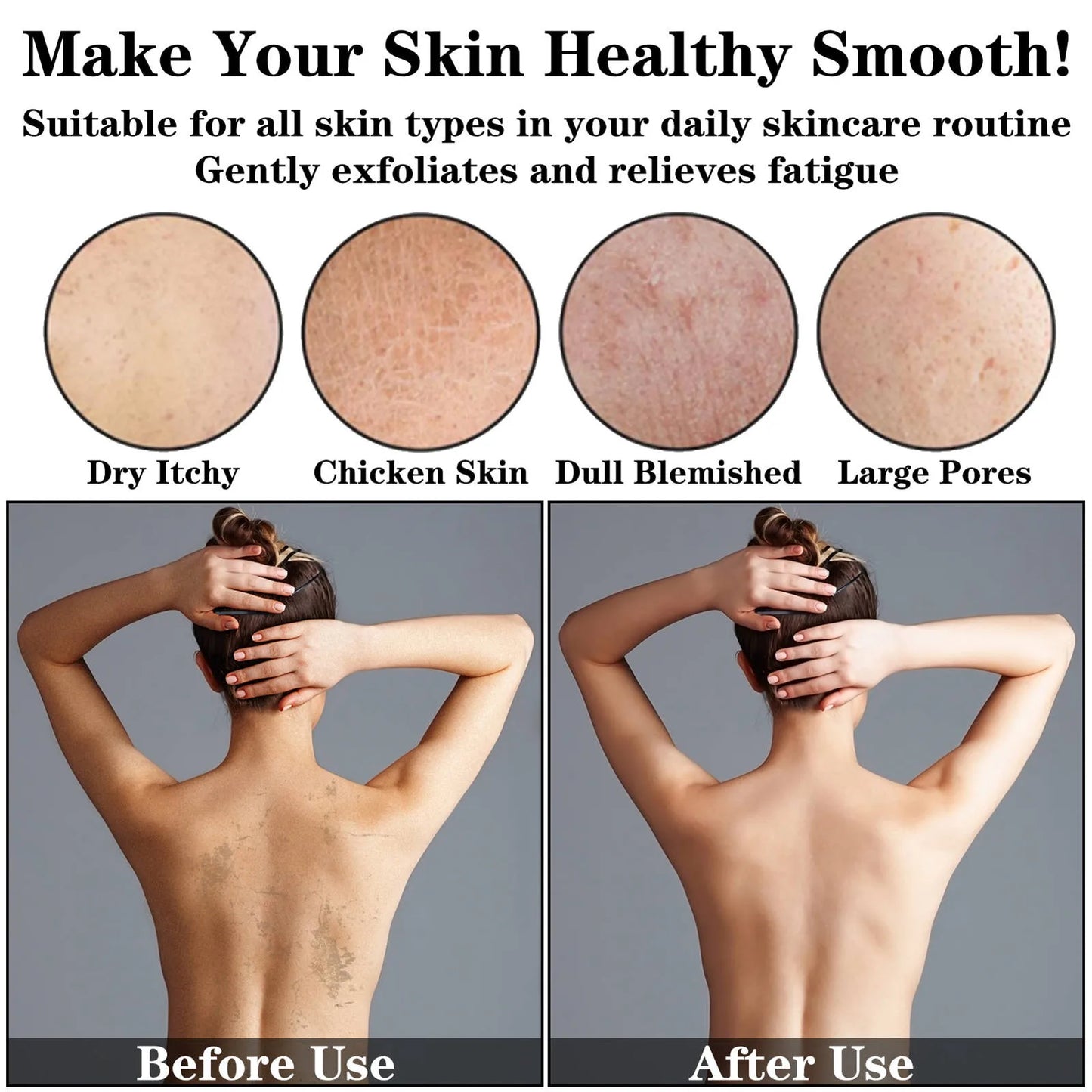 Double Sided Exfoliating Bath Scrub - Wholesalus
